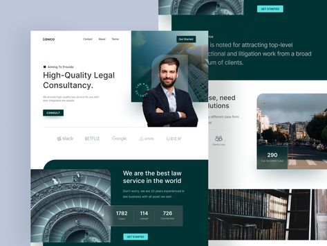 Website Profile Design, Lawyer Landing Page, Company Profile Website, Law Web, Lawyer Website Design, Law Firm Website Design, Lawyer Website, Corporate Website Design, Landing Page Ui