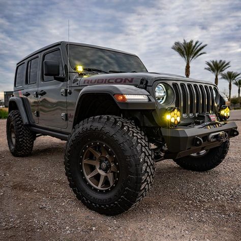 Our Jeep JL equipped with, Stage 8 ICON Vehicle Dynamics 2.5" Supsension System, ICON Alloys Rebound's 17" wrapped in 37" Toyo Tires Op Jeep Wrangler Big Tires, Big Jeep, Jeep Upgrades, Auto Jeep, Jl Wrangler, Jeep Wheels, Nice Trucks, Custom Jeep Wrangler, Wrangler Sahara