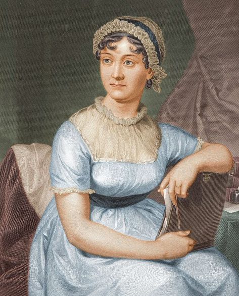 Women in History for #InternationalWomensDay2020 | An Historian About Town Jane Austen, A Book, A Woman, Blue