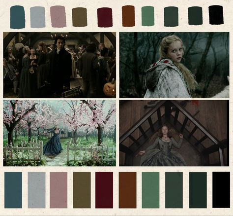 Moody desaturated winter color palette for the ninties Tim Burton Adapation Sleepy Hollow #timburton #aesthetic #goth #horror #color #colour #colorscheme #colorpalette #cinematography #cinema Sleepy Hollow Color Palette, Tired Color Palette, Gothic Colour Scheme, Ominous Color Palette, Stormy Beach Color Palette, Dark Spooky Color Palette, Tim Burton Colour Palette, Silent Hill Color Palette, Grunge Color Palette Aesthetic