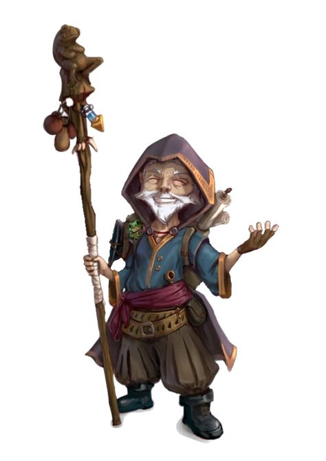 Male Gnome Sorcerer with Staff - Pathfinder PFRPG DND D&D 3.5 5th ed d20 fantasy Forest Gnome Wizard, Auto Gnome Dnd, Forest Gnome Dnd Male, Gnome Wizard Dnd, D&d Sorcerer, Order Of Scribes Wizard, Forest Gnome Dnd, Illusion Wizard, Gnome Monk