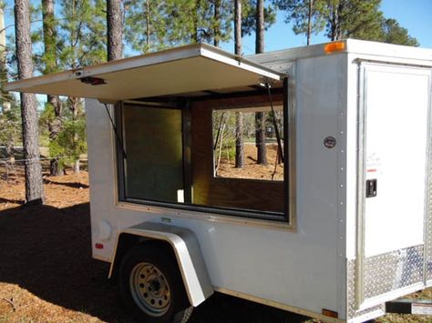 5x8 Enclosed Vending Trailer - 742 - American Trailer Pros - Cargo Trailers, Enclosed Trailers, Concession Trailers Food Truck Equipment, Ceiling Interior, Enclosed Cargo Trailers, Work Trailer, Cargo Trailer Conversion, Pop Up Trailer, Coffee Trailer, Tiny House Camper, Wall Vents