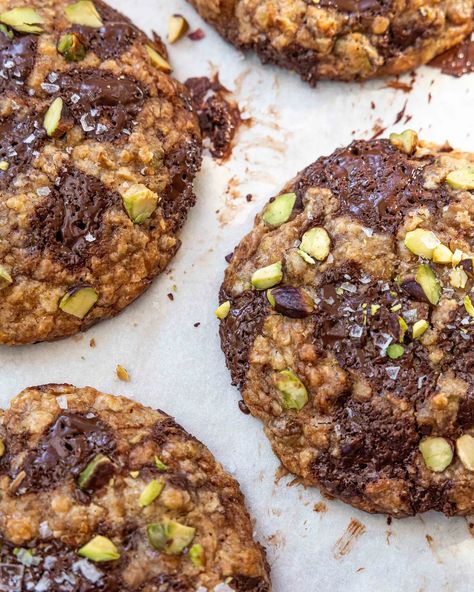 A New Cookie (free post) - by Edd Kimber Dark Chocolate Oatmeal, Cookies With Brown Butter, Edd Kimber, Small Batch Cookies, Tahini Cookies, Small Batch Baking, Chocolate Oatmeal Cookies, Chocolate Oatmeal, Oatmeal Chocolate Chip Cookies