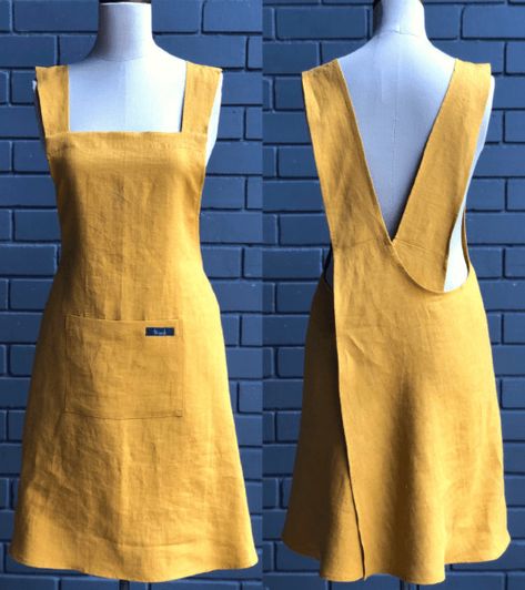 Free Apron Pattern, Apron Pattern Free, Cross Back Apron, Apron Pattern, Apron Sewing Pattern, Diy Vetement, Sew Ins, Sewing Aprons, Aprons Patterns