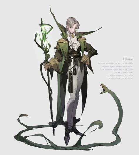 "S. wizard" by JiyuB Anime Wizard, Wizard Drawings, Female Wizard, Dnd Wizard, Concept Art Character, Dungeons And Dragons Characters, Witch Art, Fantasy Armor, Game Character Design