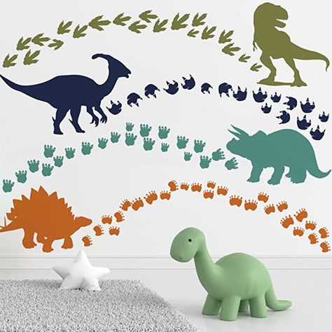 Dinosaur Theme Room, Dinosaur Nursery Theme, Dino Room, Mermaid Wall Decals, Dinosaur Wall Decor, Dinosaur Wall Decals, Toddler Boy Room Decor, Dino Print, Dinosaur Footprint