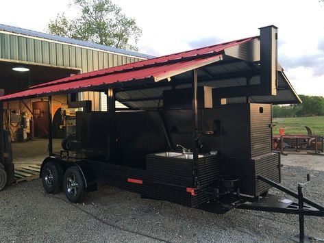 T REX WITH Sink Roof BBQ Smoker Cooker Grill Trailer Mobile Food Truck Business - $22,899.00 | PicClick Trailer Grill, Custom Bbq Smokers, Bbq Smoker Trailer, Bbq Pit Smoker, Bbq Food Truck, Smoker Trailer, Custom Bbq Pits, Food Truck Catering, Bbq Grill Smoker