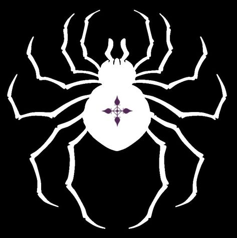 Phantom Gang Spider Tattoo, Phantom Troop Spider Tattoo, White Spider Tattoo, Phantom Troupe Logo, Chrollo Spider Tattoo, Phantom Troupe Pfp, Phantom Troupe Spider Tattoo, Hunter X Hunter Spider, Phantom Troupe Tattoo