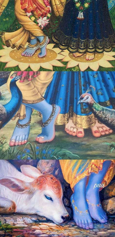 Krishna Home Screen Wallpaper, Kanha Ji Wallpaper Aesthetic, Krishna Feet Wallpaper, Krishna Template, Kanha Ji Wallpaper, Krishna Asthetic Wallpers, Radhe Krishna Art, Kanha Ji Images, Lord Krishna Aesthetic