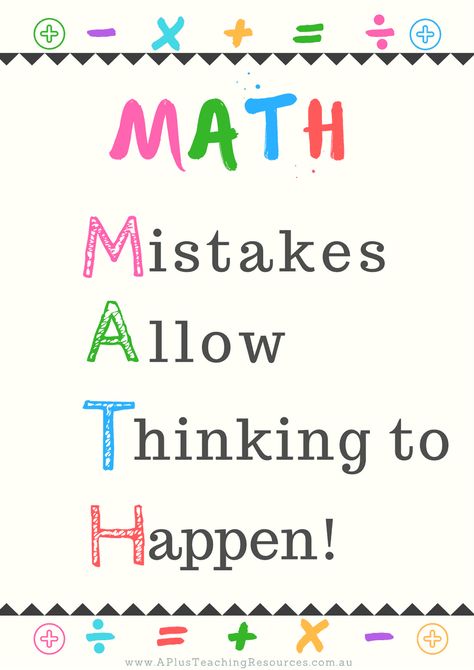 Growth Mindset Elementary, Growth Mindset Lessons, Growth Mindset Classroom, Math Clipart, Multiplication Strategies, Math Quotes, Math Coach, Mindset Activities, Teaching Multiplication