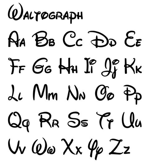 Disney style font handwriting Disney Name, Disney Names, Disney Alphabet, Disney Necklace, Mickey Mouse Necklace, Disney Font, Name Necklaces, Lettering Alphabet Fonts, Name Letters