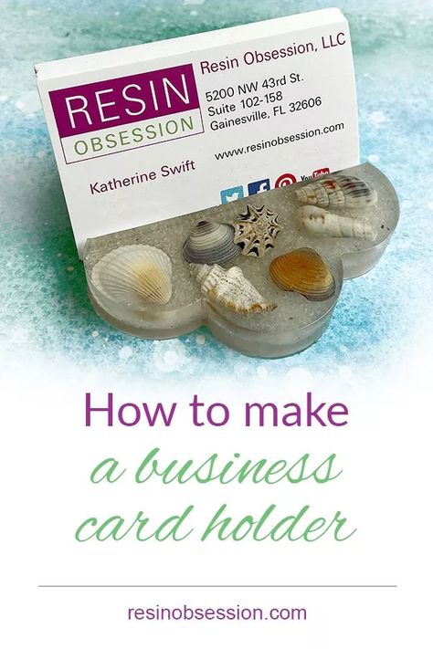 4 Business Card Holder Ideas You Can DIY With Resin - Resin Obsession Resin Business Card Holder, Resin Card Holder, Business Card Holder Ideas, Card Holder Ideas, Card Holder Diy, Clear Casting Resin, Domino Pendant, Resin Crafting, Resin Art Supplies