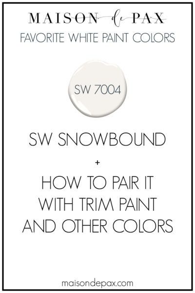 See SW Snowbound in REAL spaces and find out why it's one of the best white paints! #whitepaint #paintcolors Trim Color For Snowbound Walls, Sherwin Williams Snowbound Color Palette, Neutral White Paint, Popular White Paint, Sw Snowbound, Forest Farmhouse, Sherwin Williams Snowbound, White Paint Color, Sherwin Williams Color Palette