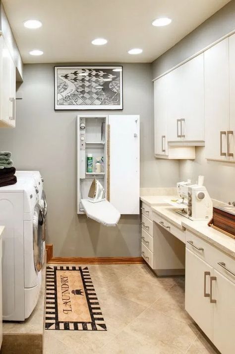 Tiny Laundry Room? Try These 10 Creative Cabinet Ideas Laundry Sewing Room, Small Home Storage, Laundry Storage Ideas, Creative Cabinet, Laundry Room Storage Ideas, Laundry Room Storage Shelves, Home Laundry Room, Small Laundry Room Organization, Tiny Laundry Rooms