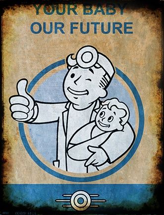 Vault-Tec motivational procreation poster damaged and aged by years of exposure. Fallout Party, Fallout Theme, Gifts For Gamer Boyfriend, Fallout Tattoo, Fallout Wallpaper, Fallout Posters, Fallout Props, Nuclear Fallout, Fallout Boy