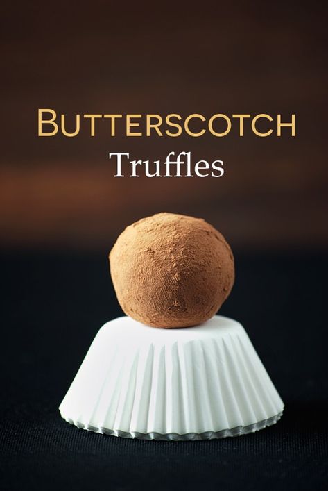 Butterscotch Truffles Butterscotch Balls Recipe, Butterscotch Truffles, Butterscotch Balls, Fall Truffles, Butterscotch Bars, Truffle Recipes, Chocolate Chip Scones, Chocolate Ball, Chocolate Balls