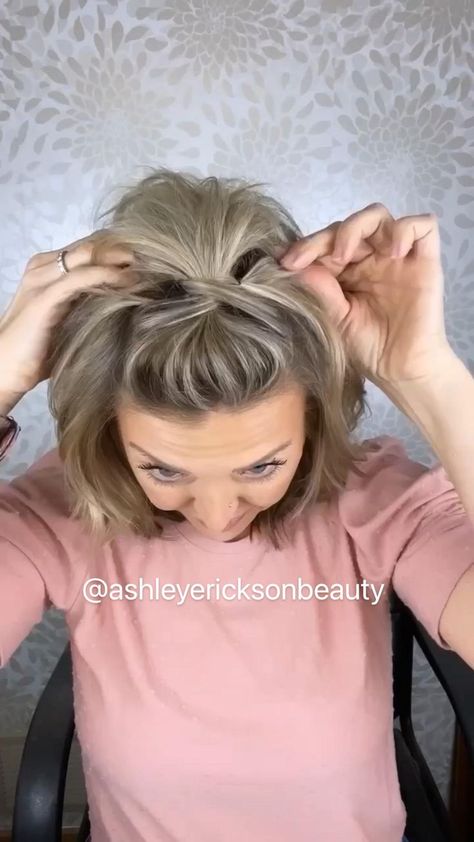 Ashley Erickson, Hair Tips Video, Gray Hair Highlights, Hairdos For Short Hair, Hair Tutorials For Medium Hair, Peinados Fáciles Para Cabello Corto, Winter Hair, Penteado Cabelo Curto, Hairdo For Long Hair