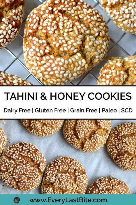 Paleo Tahini Cookies, Gluten Free Tahini Cookies, Sesame Tahini Cookies, Tahini Dessert Healthy, Healthy Tahini Cookies, Tahini Cookies Gluten Free, Tahini Baking, Tahini Dessert Recipes, Sesame Seed Recipes