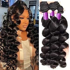 100% Unprocessed Virgin Brazilian Remy Hair Loose Wave 3 Bundles Hair Extensions Loose Wave Bundles, Brazilian Human Hair Weave, Loose Waves Hair, Human Hair Color, Brazilian Hair Weave, Brazilian Remy Hair, Remy Hair Extensions, Raw Hair, Brazilian Virgin Hair