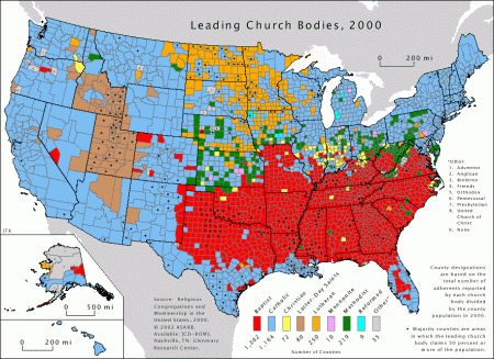 Bible Belt, College Board, America Map, World Religions, Us History, Historical Maps, Us Map, The Map, World History