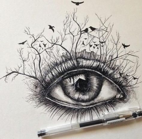 The next project is surrealism eyes. We will be drawing realistic (not cartoon)… Art Amour, Drawing Eyes, Art Tumblr, 캐릭터 드로잉, Wow Art, Disney Tattoos, Drawing Tutorials, Art Tutorial, Eye Art