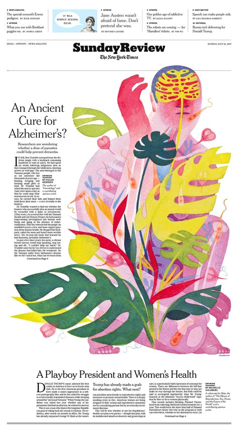 Opinion | The Year In Illustration 2017 - The New York Times Collaborative Illustration, Eleanor Davis, Animation Layout, Newspaper Design Layout, 달력 디자인, Buch Design, Editorial Art, Newspaper Design, Magazine Layout Design