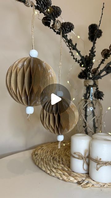 Paper Ornaments Diy, Do It Yourself Decoration, Diy Paper Christmas Tree, Christmas Crafts Diy Projects, Paper Christmas Decorations, Craft Packaging, Honeycomb Paper, Christmas Paper Crafts, Paper Christmas Tree