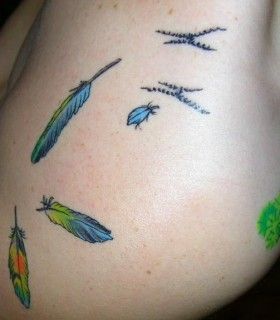 Parrot Feather Tattoo, Budgie Tattoo, Tattoo Planning, Parrot Tattoo, Parrot Feather, Pretty Tattoos For Women, Tatuaje A Color, My Tattoo, Cute Tattoos For Women