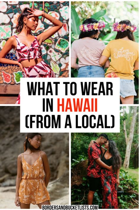 9 BEST Outfits for Your Hawaii Getaway - Borders & Bucket Lists Hawaii outfits, outfits for Hawaii, what to wear in Hawaii, clothes for Hawaii, Hawaii packing list, Hawaii vacation outfits, Hawaii outfits ideas, Hawaii outfits women, Hawaii outfits party, Hawaii clothes, outfits for Hawaii vacation, outfits for Hawaii plus size, outfits for Hawaii men, outfits for Hawaii themed party, Hawaii aesthetic, Hawaii life, things to do in Hawaii, Hawaii hike outfit, Hawaii swimsuit #hawaii #ootd Luau Outfits Hawaii, Women’s Hawaiian Outfit, Maui Hawaii Outfits What To Wear, Outfits For Kauai Hawaii, Hawaiian Trip Outfits, Hawaii Work Outfits, Simple Hawaiian Outfit, Laui Outfit, Aloha Party Outfit Ideas For Women