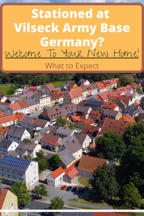 Where in the heck is Vilseck, Germany? What is there to do near Post? Will I like living in Germany? What is Vilseck housing like? All that and more! Vilseck Germany, Army Housing, Us Military Bases, Time In Germany, Living In Germany, Army Base, Army Life, Army Wife, Us Soldiers