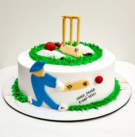 Cake Designs For Cricket Lover, Cricket Lover Cake, Birthday Cake For Cricket Lover, Cricket Birthday Cake, Cricket Theme Cake, Cricket Cake, Cricket Lover, Cake For Boyfriend, Kindergarten Activity