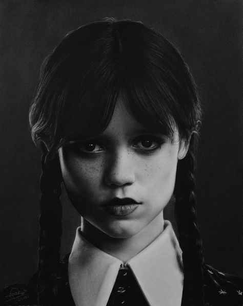 Wednesday Wallpaper Aesthetic, Art Wednesday Addams, Drawing Wednesday, Scream Actors, Wednesday Wallpaper, Wednesday Addams Jenna Ortega, Wednesday Addams Jenna, Wednesday Art, Dark Costumes