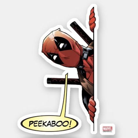 Deadpool Peekaboo Sticker: A fun and playful sticker featuring Deadpool hiding behind his hands. Perfect for fans of the Merc with a Mouth! #deadpool #mercwithamouth . #Deadpool_Stickers_Printable #Deadpool_Doodle #Stickers_Laptop_Ideas #Deadpool_Design Stickers For Helmet, Deadpool Stickers Printable, Marvel Stickers Aesthetic, Cool Stickers For Laptop, Laptop Stickers Ideas, Deadpool Cute, Locker Stickers, Marvel Sticker, Deadpool Stickers