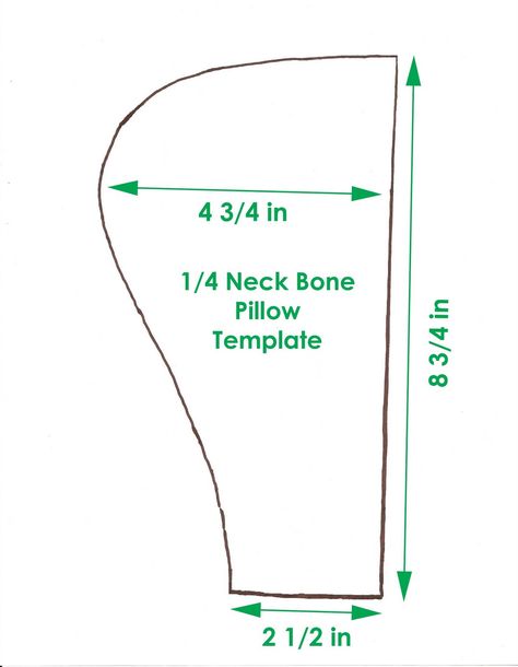 A while back, I was riding in my Mom's car and I was using her neck bone pillow she always kept there for long trips.  It was not bi... Neck Pillow Pattern, Bone Pillow, Best Neck Pillow, Neck Bone, Fleece Pillow, Neck Bones, Crafts Halloween, Neck Pillow Travel, Small Sewing Projects