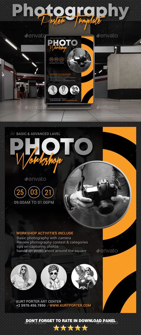 Photography Poster V3 by rapidgraf | GraphicRiver Photography Poster Design Ideas, Photoshop Poster Design Ideas, Contest Poster Design Ideas, Photoshop Ideas Creative Poster, Photo Contest Poster, Photography Poster Design Creative, Camera Poster Design, Photography Contest Poster, Logo Pagar Nusa