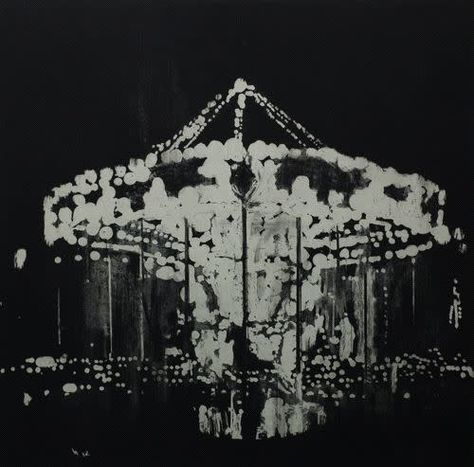 Ritsuko Ozeki Night, 2012 lift ground etching, aquatint 20 x 20 in 50.8 x 50.8 cm Etching Aquatint, Drypoint Etching, Ferris Wheels, Flower Artists, Etching Prints, Inspiring Photography, Texture Inspiration, Printmaking Art, Heart Beat