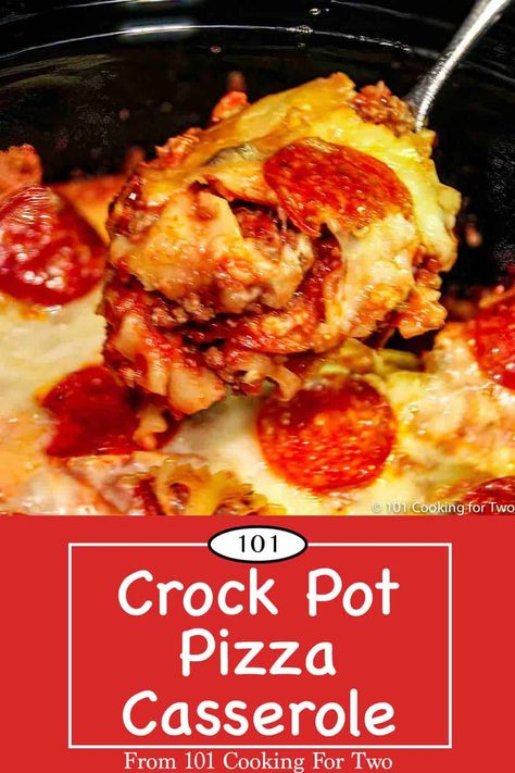 Crock pot pizza casserole is a delicious and easy dinner recipe the whole family will enjoy. Use the ingredients you love to make pizza night a favorite family event. Easy Crockpot Recipes With Few Ingredients Dinner, Pizza Casserole In Crockpot, Pepperoni Pizza Casserole Crock Pot, Easy Few Ingredient Crock Pot Meals, Fall Casserole Recipes Crock Pot, Crock Pot Pizza Pasta, Pizza Casserole Recipe Crockpot, Crockpot Pizza Recipes, Crockpot Casseroles Potlucks