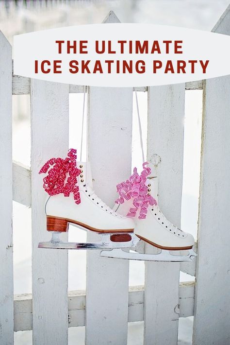 Ice Skating Rink Birthday Party, Ice Skating Party Ideas, Winter Birthday Party Favors, Skate Party Invitations, Skating Rink Party, Ice Skating Birthday Party Ideas, Skating Party Ideas, Ice Skating Party Favors, Skating Birthday Party Ideas