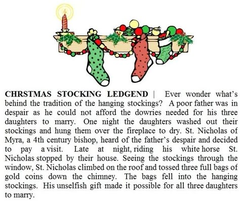 ONE OF THE LEGENDS OF THE CHRISTMAS STOCKING Christmas Legends Printables, Christmas Readings, Merry Christmas Poems, Sock Party, Christmas Legends, Christmas Card Verses, Winter Blessings, Xmas Printables, Best Christmas Quotes