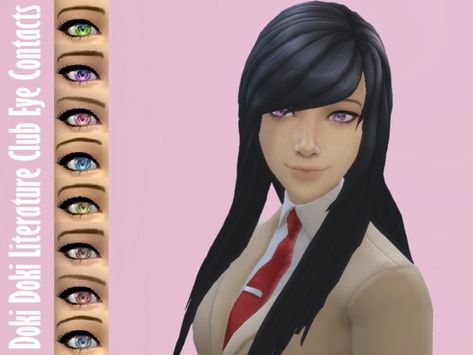 Doki Doki Literature Club eye contacts that I created.  Found in TSR Category 'Sims 4 Female Costume Makeup' Female Costume, Sims 4 Cc Eyes, Eye Contacts, Sims Packs, Sims 4 Anime, Doki Doki Literature Club, The Sims 4 Packs, Sims 4 Gameplay, Sims 4 Dresses