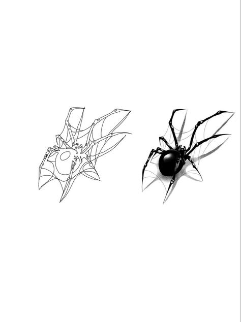 Spider Tattoo Men, Bee Pictures Art, Black Widow Spider Tattoo, Spider Tattoo Design, Widow Tattoo, Tatuaje Studio Ghibli, Black Widow Tattoo, Claw Tattoo, Spider Web Tattoo