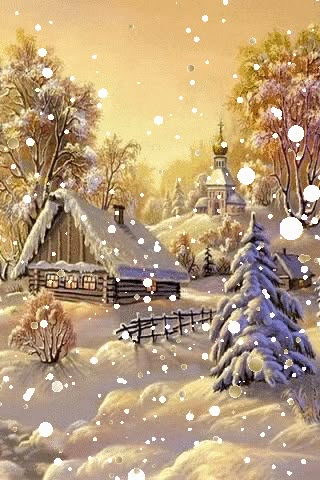 Animated Christmas Wallpaper, Animated Christmas Pictures, Winter Christmas Scenes, Beautiful Christmas Scenes, Beautiful Winter Scenes, Merry Christmas Gif, Merry Christmas Wallpaper, Snow Falling, Merry Christmas Pictures