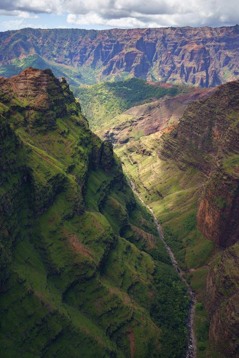 Waimea Canyon Kauai Hawaii USA [OC][2000x3000]  Click the link for this photo in Original Resolution.  If you have Twitter follow twitter.com/lifeporn5 for more cool photos.  Thank you author: https://bit.ly/3au2VZU  Broadcasted to you on Pinterest by pinterest.com/sasha_limm  Have The Nice Life! Waimea Canyon Kauai, Landscapes Beautiful, Green Vibes, Nice Life, Hawaii Photography, Background Nature, Waimea Canyon, Scenery Photos, Amazing Landscapes