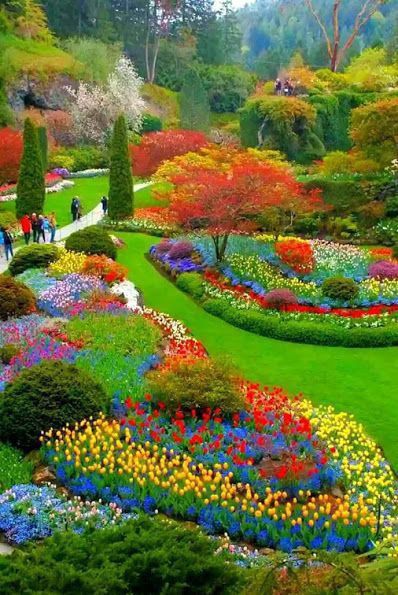 Gardens Of The World, Butchart Gardens, Beautiful Flowers Garden, Victoria Bc, Gorgeous Gardens, Alam Yang Indah, Dream Garden, Amazing Gardens, Nature Pictures