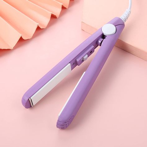 PRICES MAY VARY. 【Long-lasting styling】Ceramic Mini Curler 360°closed tube design, natural curl, instant appearance, curly hair is formed at one time, rejects ugly creases, curls more natural and round, constant temperature and fast styling, ceramic nourishes hair, makes hair lasting Set the shape, and you can also keep your hairstyle all day long 【Straight and curling dual-purpose】2 in 1 hair straightener and curling iron, whether it is delicate bangs, temperament big waves, or elegant and play Mini Curling Iron, Mini Hair Curler, Curlers For Short Hair, Mini Straightener, Curls With Straightener, Mini Hair Straightener, Hair Straightener And Curler, Ceramic Hair, Hair Curler