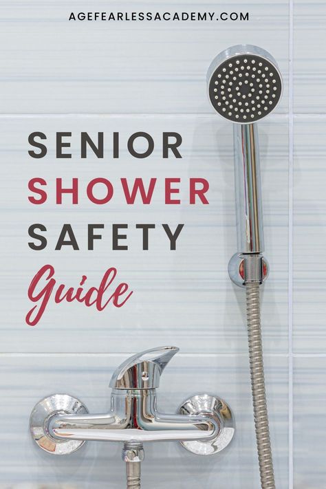 Bathrooms can be a danger zone, especially for seniors. Learn how to make your shower safer & more accessible without compromising on bathroom design. From walk-in shower ideas to hand-held shower heads and well-placed grab bars, let us walk you through the essential features that create a safer and more luxurious shower. A must-read for anyone considering bathroom renovations for aging adults, this informative guide provides expert insights and practical tips. #showerideas Showers For Elderly Walk In, Safety Bars In Showers, Elderly Bathroom Ideas, Accessible House Plans, Stand Up Showers, Bathroom Measurements, Multiple Shower Heads, Roll In Showers, Accessible House