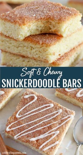 Snickerdoodle Bars Recipe, Snickerdoodle Cookies Easy, Celebrating Sweets, Snickerdoodle Bars, Snickerdoodle Cookies, Dessert Bar Recipe, Snickerdoodle Cookie Recipes, Wedding Dessert, Cookie Bar Recipes