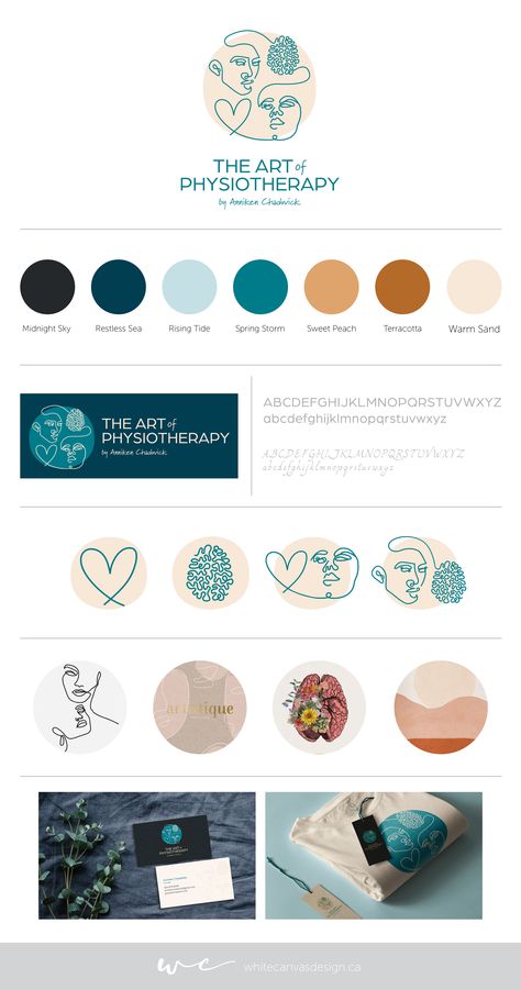 Logo Design, Branding, Icon Design, Brand Identity, Line Work, Line Art, Natural, Earthy Colour Palette, Natural Colour Palette, Warm Tones, Cool Tones, Warm Colour Palette, Cool Colour Palette, Mood Board, Inspo, Brand Inspiration, Nature, Body, Physiotherapy Branding, Mind, Brain, Heart, Earth Tones, Web Design, Fonts, Pretty Branding, Vancouver, Vancouver Branding, Langley Physiotherapy Brand Identity, Femine Logo Design, Medical Spa Color Palette, Earth Tone Logo, Physiotherapy Branding, Physiotherapy Logo Design, Mind Logo Design, Mindfulness Logo, Pretty Branding