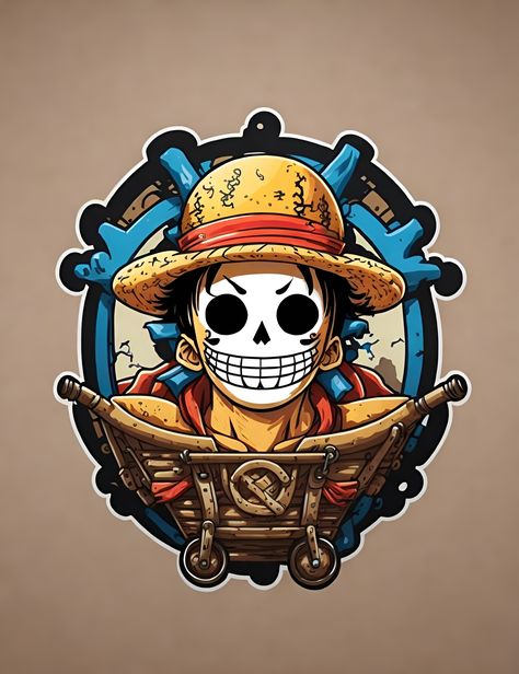 Free One Piece T-Shirt or Sticker Design Dtf Print Designs Anime, Dtf Sticker Design, One Piece Vector Art, Free Dtf Design, Dtf Design Png, Dtf Print Designs Free, Free Tshirt Design, Half Sleeve Tattoos Sketches, Luffy Wallpaper