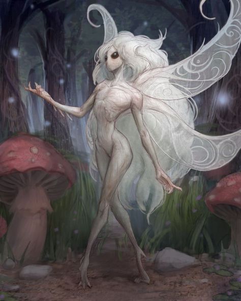 Faery Art, Dungeons And Dragons Homebrew, Fantasy Monster, Mythological Creatures, Creature Concept Art, Arte Fantasy, Fairy Art, Creature Concept, Monster Art